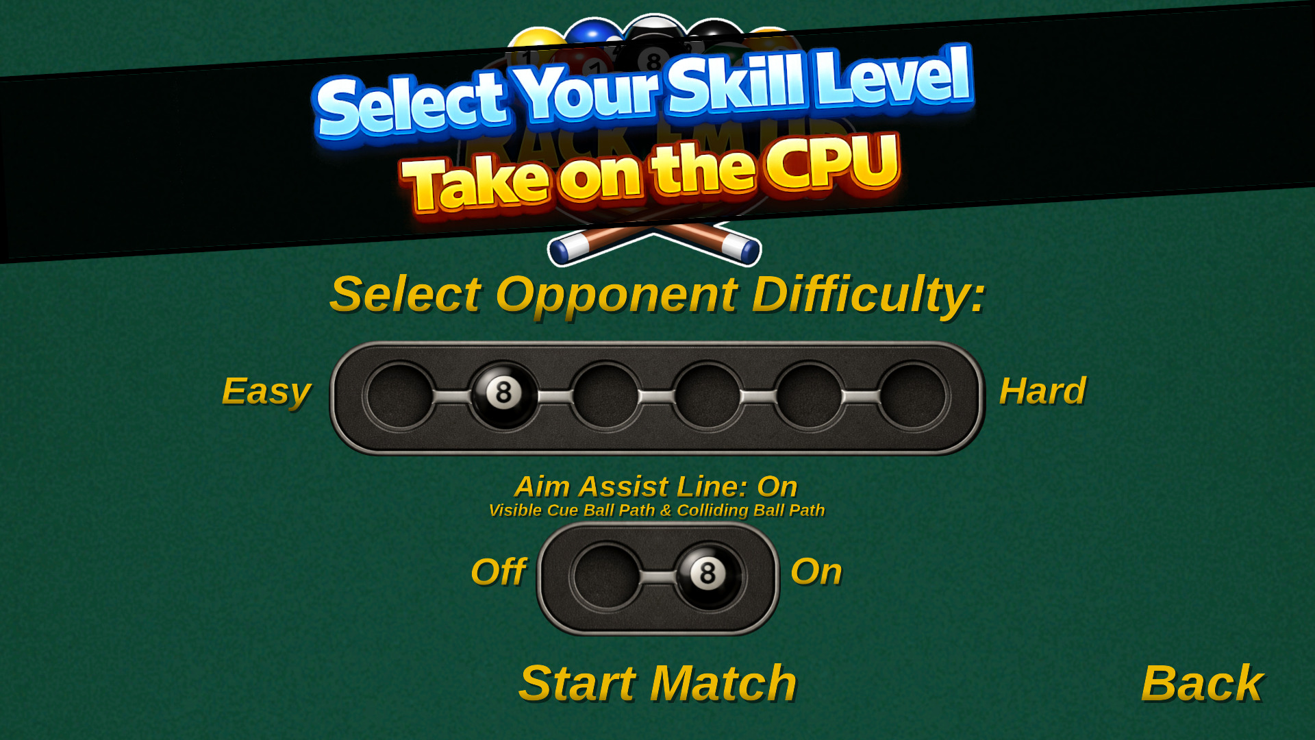 Rack'Em Up 8 Ball Pool — pool break shot